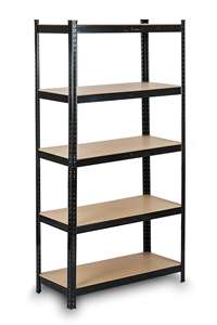 رف تخزين معدني للمخازن من 5 طبقات بتصميم عمودي موفر للمساحة بهيكل فولاذي متين - Product Image 3