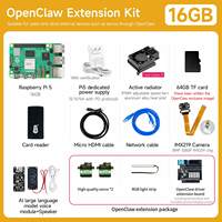 Kit de Placa Raspberry Pi 5 con Modelo de Lenguaje de Gran Escala e Interacción por Voz, Compatible con OpenClaw, con Múltiples Kits de Accesorios