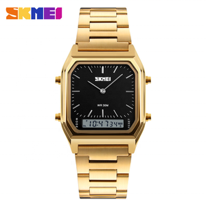 Orologio moderno Skmei 1220 in acciaio argento con orologio da polso digitale al quarzo con Logo personalizzato da uomo di lusso - Product Image 2