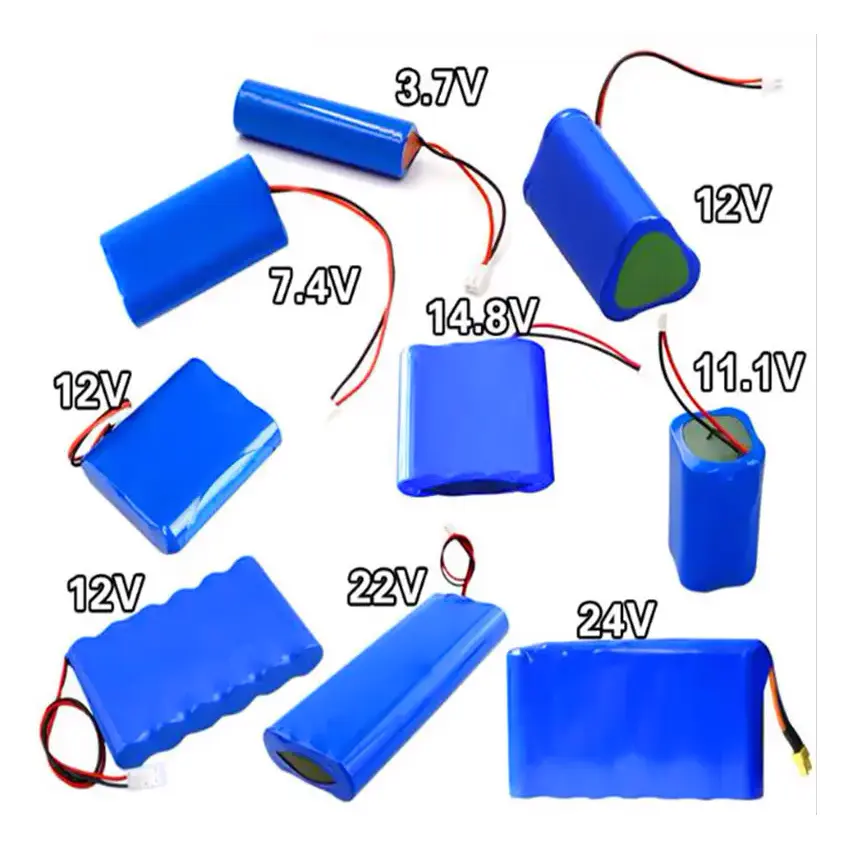 Diy kapasite şarj edilebilir Lifepo4 li-ion pil 3.7v 7.4v 12v 14.8v BMS BMS Li Ion 18650 21700 pil paketi ile BMS