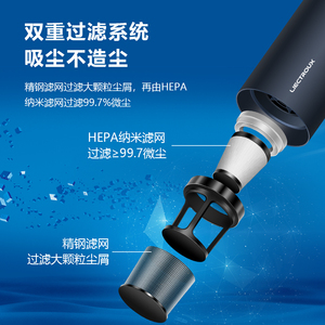 เครื่องดูดฝุ่นแบบมือถือ Liectroux I3 รุ่นเล็ก แบตเตอรี่แบบชาร์จได้ 2500mah เครื่องดูดฝุ่นแบบมือถือ I3 สำหรับรถยนต์ บ้าน สำนักงาน และกลางแจ้ง - Product Image 3