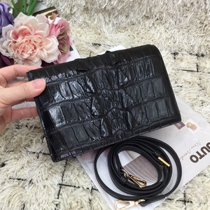 Bolso de lujo de piel de cocodrilo para mujer, bandolera de moda, bolso de mano de lujo para chicas, 100% piel de cocodrilo auténtica, bandolera. - Product Image 2