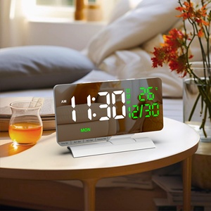 2026 Mới Nhất Thông Minh Bảng Đồng Hồ Hộ Gia Đình Kỹ Thuật Số Gương Hiển Thị Với Dst Nhiệt Độ LED Tuần/Tháng/Ngày Máy Tính Để Bàn Đồng Hồ Báo Thức - Product Image 5