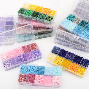 Kit <span class=keywords><strong>Perline</strong></span> da Polso in <span class=keywords><strong>Vetro</strong></span> Zhubi 10 Colori con Cristalli Miyuki che Cambiano Colore per Creazione <span class=keywords><strong>di</strong></span> Gioielli e Bracciali Artigianali Fatti a Mano - Product Image 1