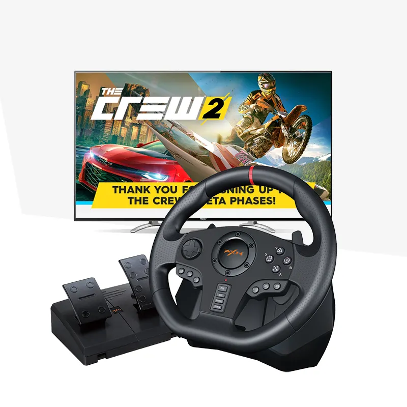 PXN-V900 Top Video Game Controller 900 Degree PS3 Gaming steering Wheel, Volante PS4 for PC, Nintendo Switch