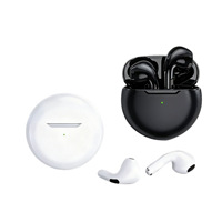 Écouteurs sans fil Pro 6 TWS ANC 5.3, intra-auriculaires semi-ouverts, étanches, pour le gaming et la musique, avec chargement USB-C