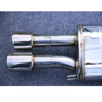 EXR pour AUDI A4 A5 2.0T 2016-2023 Acier inoxydable poli miroir 1,5 mm d'épaisseur Tuyau d'échappement