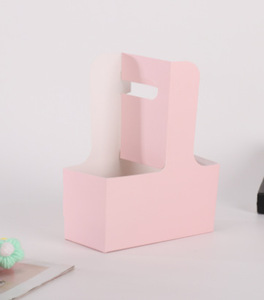 IMEE Portavasos de Papel Desechables Personalizados para Llevar Bebidas, Paquete de 2, Caja para Transportar Bebidas con Asa - Product Image 5