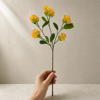 Fleur artificielle en soie de lilas de haute qualité en gros, mini tige unique de 39 cm, légère, 4 couleurs, pour décoration de mariage et de maison, en vrac, pliable