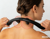 Alat Pijat Leher Getar Dua Titik Shiatsu 2D dengan Pijatan Jaringan Dalam, 4 Mode Getaran, 4 Kecepatan, untuk Nyeri Leher dan Bahu