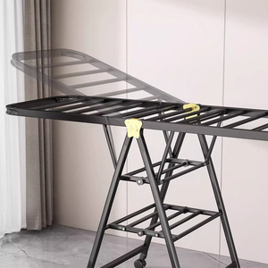 Tendedero Plegable SANIPRO de Acero al Carbono, Estilo Ala, Portátil, para Dormitorio, Almacenamiento de Ropa - Product Image 6