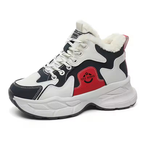 Botas de invierno impermeables de algodón con cordones a media pantorrilla para mujer, suela suave y elevada, cálidas, deportivas, venta directa de fábrica 2026 - Product Image 4