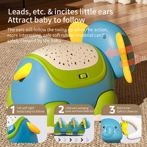 Jouet Éléphant Rampant Électrique Télécommandé pour Bébé, 2 Vitesses, 8 Mélodies, 10 Berceuses, 5 Lumières, Deux Versions, Cadeau pour Nourrisson - Product Image 3