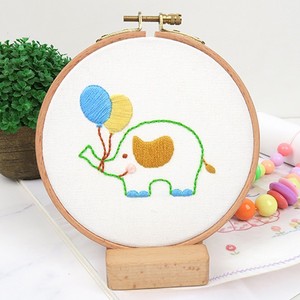 Kit de broderie fait main pour enfants, kit de bricolage pour la décoration, kit de broderie au point de croix rond pour débutants, cours d'artisanat - Product Image 1