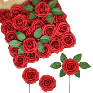Wholesale Hot Sale Rose PE Peony <b>Artificial</b> <b>Flowers</b> Bouquet Big Head Bud Cheap Indoor Wedding Decoration for Valentine's Day - Product Image 1