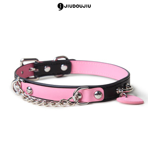 ปลอกคอ SM, อุปกรณ์ฝึกแบบอีโรติก, อุปกรณ์พันธนาการ, ปลอกคอหนัง, สร้อยคอหนัง, ผลิตภัณฑ์สำหรับผู้ใหญ่แบบดึงสลับกัน, ของเล่นทางเพศ - Product Image 2