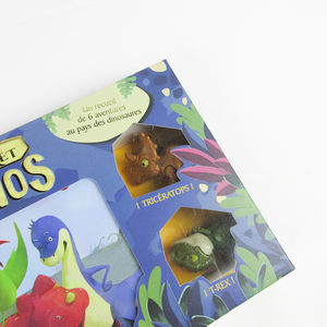 Nueva llegada <span class=keywords><strong>libro</strong></span> dinosaurio conjunto superventas dinosaurio juguetes tablero <span class=keywords><strong>libro</strong></span> conjunto con juguete para niños - Product Image 2