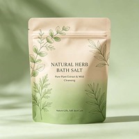 Sachet Doypack Personnalisé pour Sels de Bain avec Fermeture Éclair, Emballage Durable et Anti-humidité pour Produits de Soin Corporel et Sels de Spa