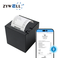 Impresora Térmica de Recibos Bluetooth sin Tinta de Alta Calidad ZYWELL de 80 mm para Pequeñas Empresas