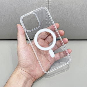 <span class=keywords><strong>Cargador</strong></span> inalámbrico magnético transparente caja <span class=keywords><strong>original</strong></span> espacio transparente TPU fundas de teléfono móvil para iPhone16 15 14 13 - Product Image 1