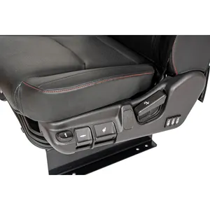 Asiento de vehículo conductor negro PVC fabricante para camión autobús