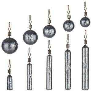 Poids de pêche pivotant Drop Shot 2.5g-20g Plomb de coulée avec poids amovible 50 pcs/sac pour la pêche <span class=keywords><strong>en</strong></span> rivière - Product Image 2