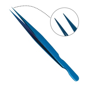 Nouvelles pinces à cils en acier inoxydable durables et outils pour faux cils, longueur 10 mm, modèle 2026 - Product Image 1