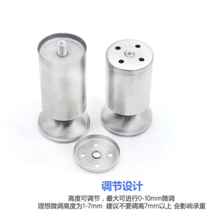 Stainless Steel <b>Adjustable</b> Cabinet <b>Legs</b> For Sofa <b>Table</b> Furniture Support Feet 50kg Load Capacity Brushed Finish - Product Image 4
