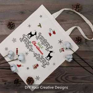 Economical Cotton Tote <b>Bag</b>, Lightweight Medium Reusable Grocery Shopping Cloth <b>Bags</b>, Suitable for DIY, Advertising, Promotion, G - Product Image 3