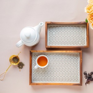 ถาดไม้สำหรับเสิร์ฟอาหาร เช้า ชา กาแฟ ผลไม้ สำหรับใช้ในบ้านและโรงแรม ลดราคาพิเศษ ราคาคุ้มค่า - Product Image 3