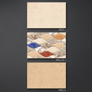 Couleur jaune décoratif Foshan chine dernière nouvelle conception maison numérique 12x18 rectifié brillant 30x45 carreaux de mur en céramique 300x450mm - Product Image 1