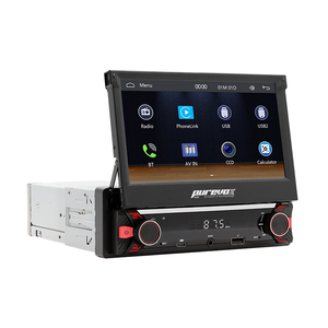 Single Din 7-Inch Touch TFT Screen Car <strong>MP5</strong> <strong>Player</strong> Wireless Carplay Android Mirror Link FM RDS Remote Control Amplifier Dashboard - Product Image 1