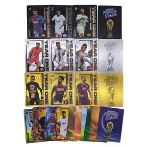 Oferta Especial: 55 Tarjetas Coleccionables de Fútbol con Lámina Dorada 2026, Tarjetas de Estrellas <span class=keywords><strong>Messi</strong></span> y Ronaldo - Product Image 6