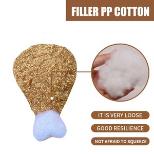 Fabbrica diretta <span class=keywords><strong>Pet</strong></span> squittio giocattoli basso MOQ all'ingrosso patatine fritte di peluche Pizza <span class=keywords><strong>Hamburger</strong></span> imbottito cuscino cigolante cane giocattoli - Product Image 4