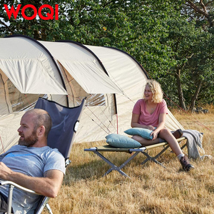 WOQI <span class=keywords><strong>Lit</strong></span> simple pliant Oxford <span class=keywords><strong>ultra</strong></span> léger et compact 600D <span class=keywords><strong>Lit</strong></span> <span class=keywords><strong>de</strong></span> camping <span class=keywords><strong>de</strong></span> luxe à cadre en fer pour adultes - Product Image 5