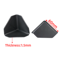 Protections d'angle en plastique épaissi pour boîtes d'expédition, emballages postaux, protections triangulaires résistantes aux chocs sur trois côtés