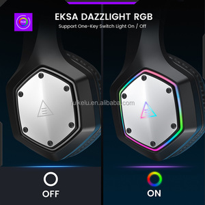 EKSA E1000BT ไร้สาย 2.4G หูฟังแบบครอบหู RGB สำหรับทุกวัน/เพลง/พีซี/เกมมิ่งไฮไฟ 3D สเตอริโอชุดหูฟังแบบพับได้พร้อมแบตเตอรี่ 1500 มิลลิแอมป์ - Product Image 5