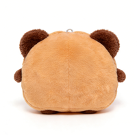 Adorable petit ours brun en peluche de haute qualité, personnalisé, adorable jouet en peluche, poupée d'animal de dessin animé avec de grands yeux pour les jouets de bébé