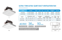Ventilateur d'extraction de plafond à grande vitesse extracteur de salle de bain Super silencieux mince 110mm boîtier ménage usage domestique ventilateur de Ventilation moteur à courant continu
