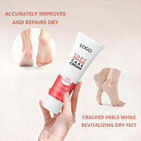 Crème réparatrice antifongique pour les pieds avec logo personnalisé, pour éliminer les peaux mortes et exfolier, crème à l'urée organique pour les talons gercés