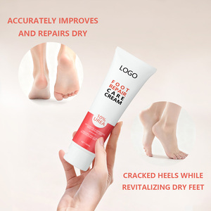 Crème réparatrice antifongique pour les <span class=keywords><strong>pieds</strong></span> avec logo personnalisé, pour éliminer les peaux mortes et exfolier, crème à l'urée organique pour les talons gercés - Product Image 4