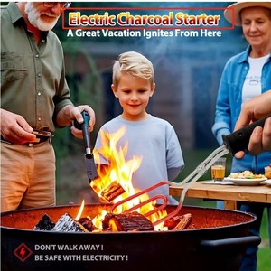 Encendedor Eléctrico <span class=keywords><strong>de</strong></span> Carbón para Barbacoa, Encendido Rápido, Resistente al Calor, Ligero, para Parrillas, Braseros y Ahumadores - Product Image 3