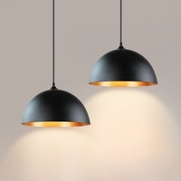 Abat-jour de lampe suspendue en forme de demi-cercle Macaron, petite lampe suspendue en fer pour la maison, le loft, le restaurant, les décorations de bar
