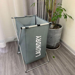 Panier à linge pliable en tissu Oxford grande capacité, bac de rangement pour vêtements sales, organisation domestique, design moderne pour salle de bain - Product Image 5