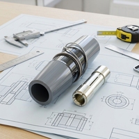 Conector de barra colectora expansible lateral de cobre/aluminio de 12kV 630A 25kA/4s para gabinete aislado con gas SF6 y unidad de anillo principal
