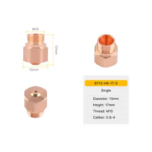 Cloudray D15 H17.7 HK Type Laser Nozzles for Fiber Cutting