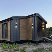 Maison conteneur préfabriquée de 20 pieds, personnalisable, modulaire, avec extension de cour, studio de jardin, design écologique, pour usage commercial supplémentaire