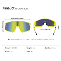 Vente en gros Lunettes de ski Fashion Anti-UV Lunettes de sport d'extérieur surdimensionnées pour adultes