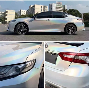 ฟิล์มไวนิลหุ้มรถยนต์สีขาวเลเซอร์รุ้งเหลือบรุ้ง ขนาด 1.52x17 เมตร สำหรับเปลี่ยนสีตัวรถ ขายส่ง - Product Image 3