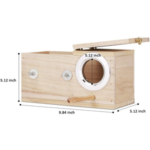 Nichoir en bois artisanal et signe mural cadeau décoratif pour la maison - Product Image 4